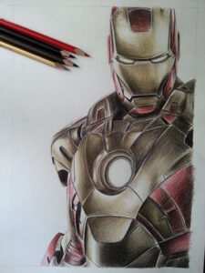 Alucinantes dibujos de Ironman hechos por fan Alucinantes dibujos de Ironman hechos por fan