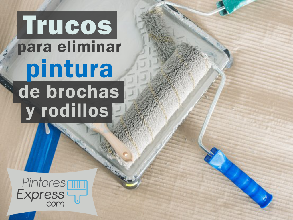 Cómo eliminar los restos de pintura en brochas y rodillos Cómo eliminar los restos de pintura en brochas y rodillos