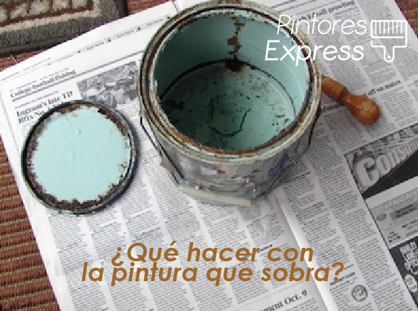 Cómo tirar la pintura que sobra Cómo tirar la pintura que sobra