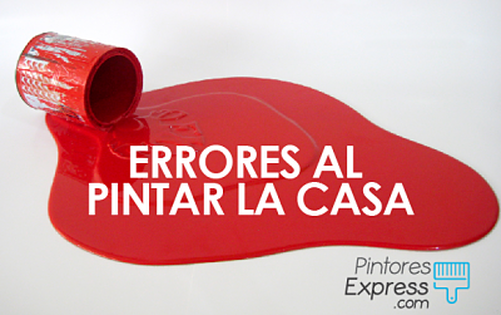 Errores al pintar la casa