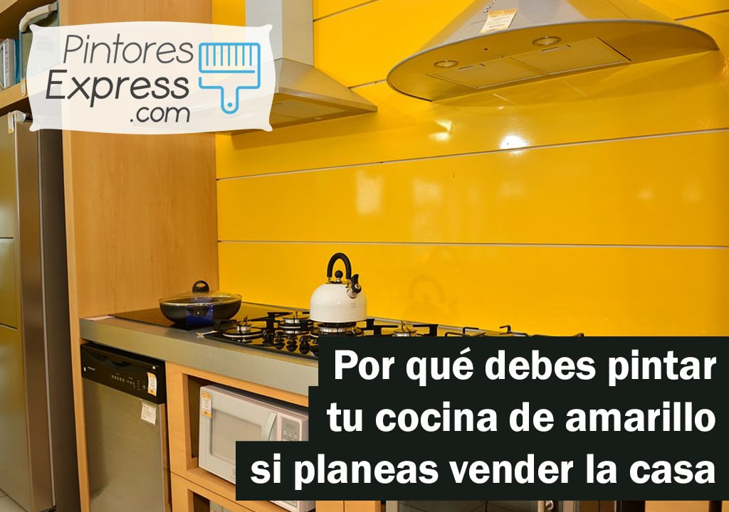 Pintar cocina de amarillo para vender tu casa