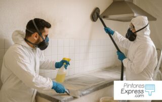 Quitar gotelé en baños y cocinas