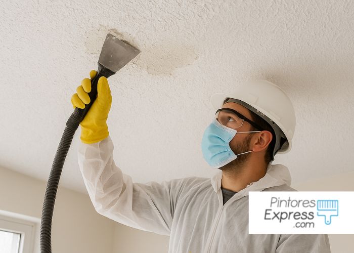 Quitar gotelé en techos