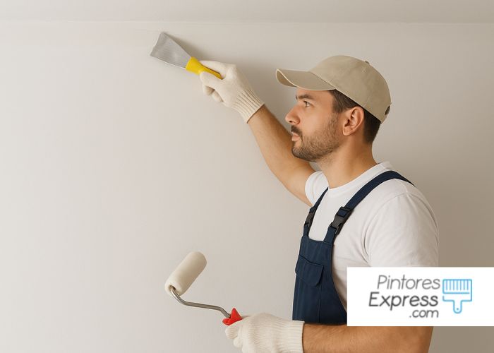 Pintores expertos en sellar juntas antes de pintar Pintores expertos en sellar juntas antes de pintar